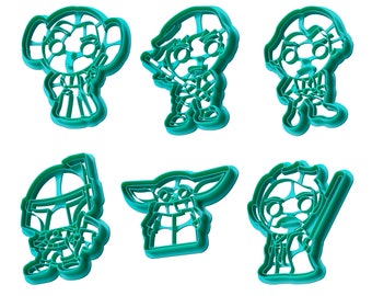 Space Wars II Cookie Cutters: Theme Park Ride Inspired, Fondant & Clay