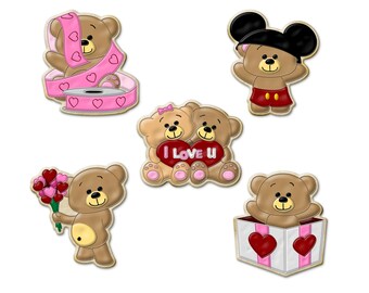 Cute & Curious Bears Cookie Cutters with Sharp Stepped Edges, Free Shipping!