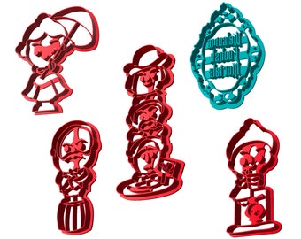 Haunted Mansion Stretch Room Cookie Cutters - Theme Park Attraction Cookie Cutters - Fondant Clay Cutters