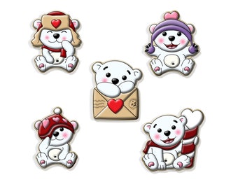Polar Bear Cookie Cutters: Stuffed with Love Designs, Sharp Edges