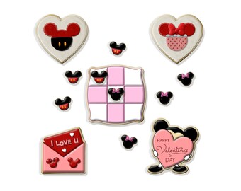 Valentine Cookie Cutter Set: Theme Park Love, Sharp Edges