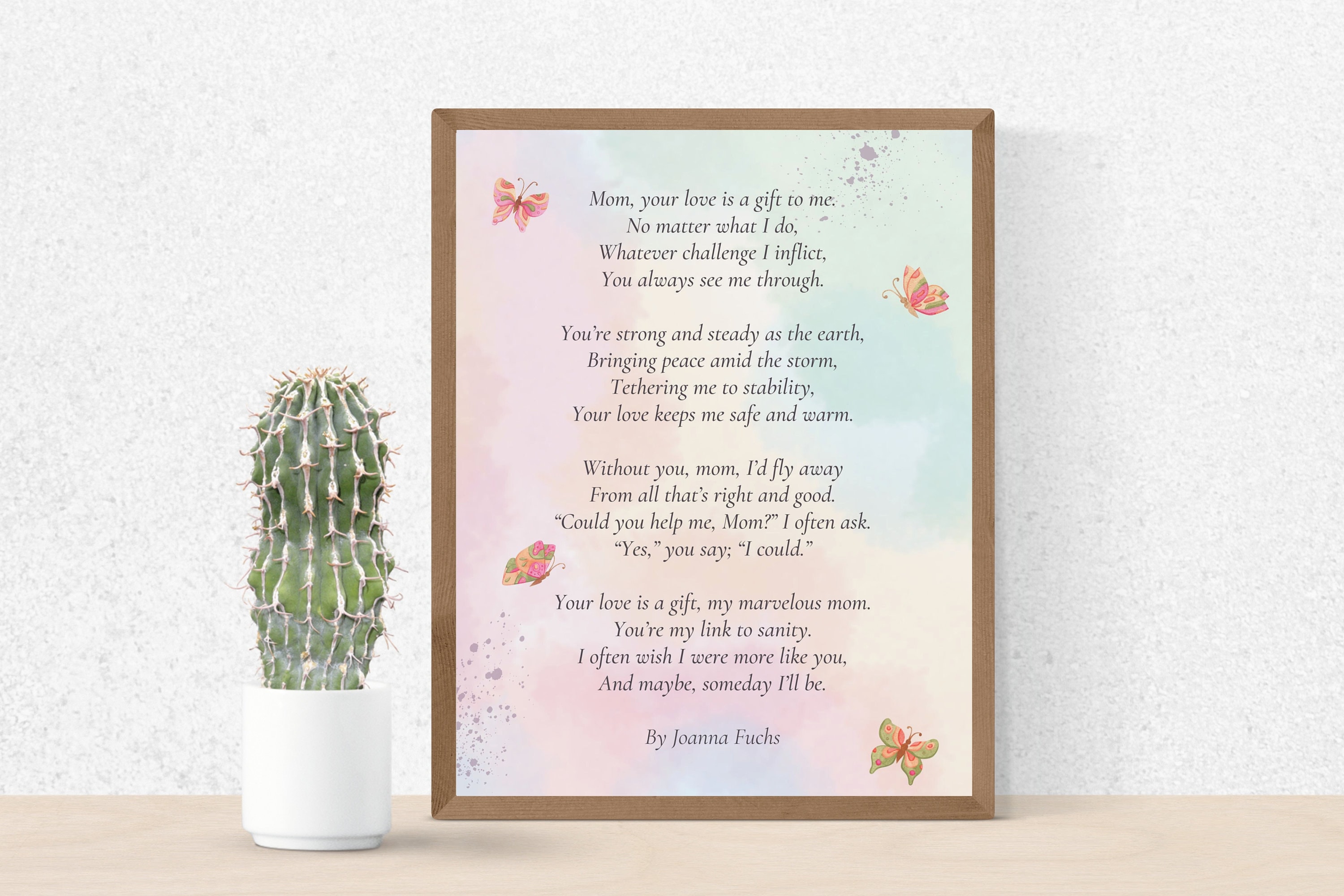 Digital Gift for Mom Mother Poems Mom Poem Print Digital Download