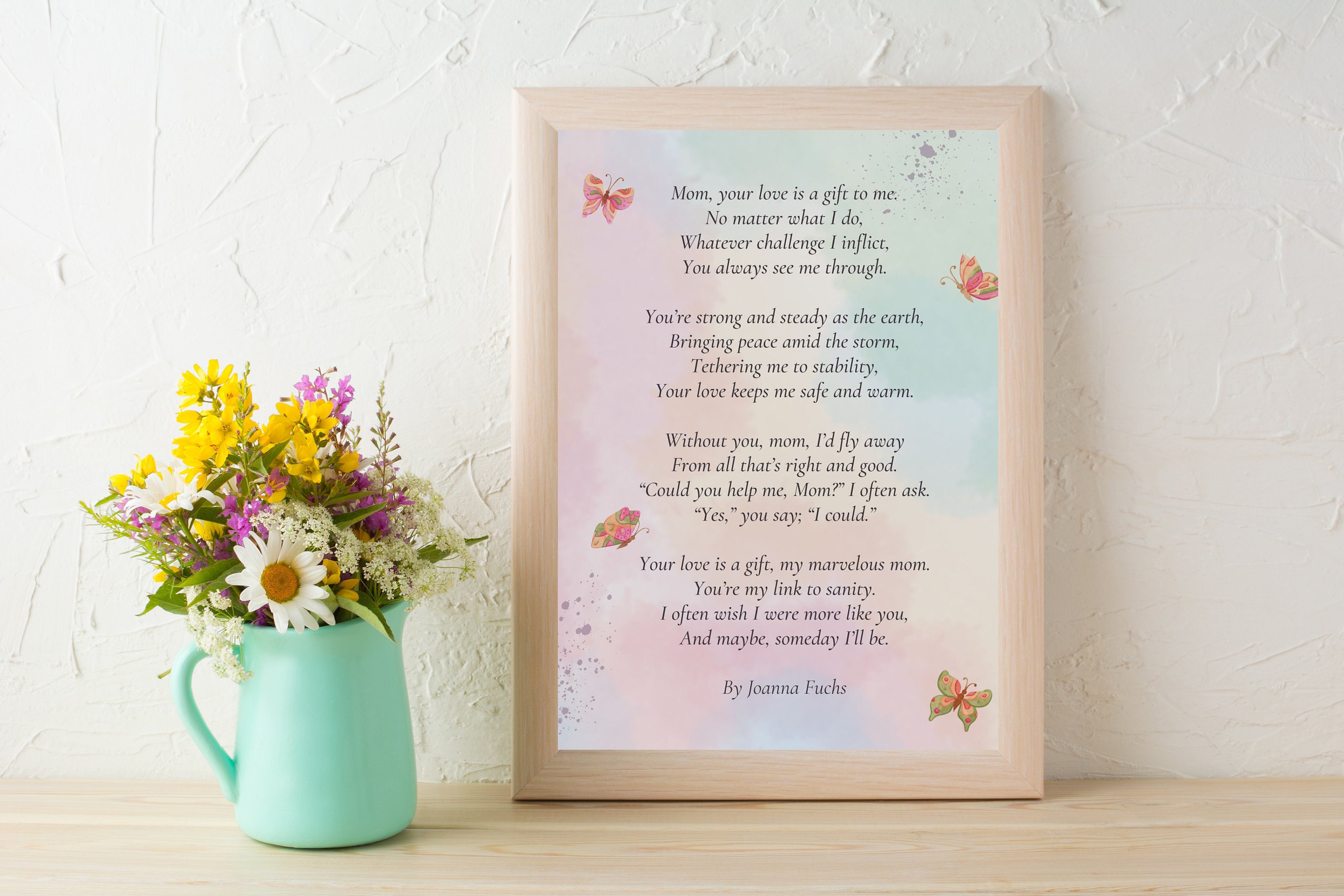 Digital Gift for Mom Mother Poems Mom Poem Print Digital Download
