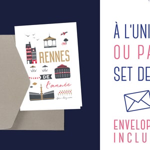 Carte à souhaits | Rennes de l'année