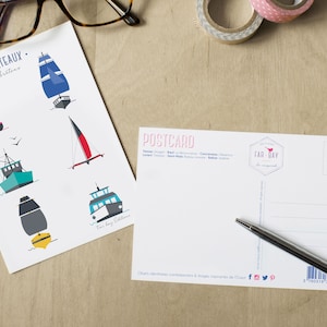 Postcard| Breton boats