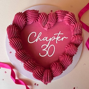 Custom Chapter ‘age’ Charm - Personalised Cake Topper - Bento Heart ...