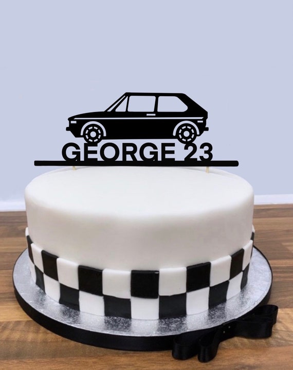 Topper Personnalise Mk1 Golf Classique De Gateau De Voiture Etsy