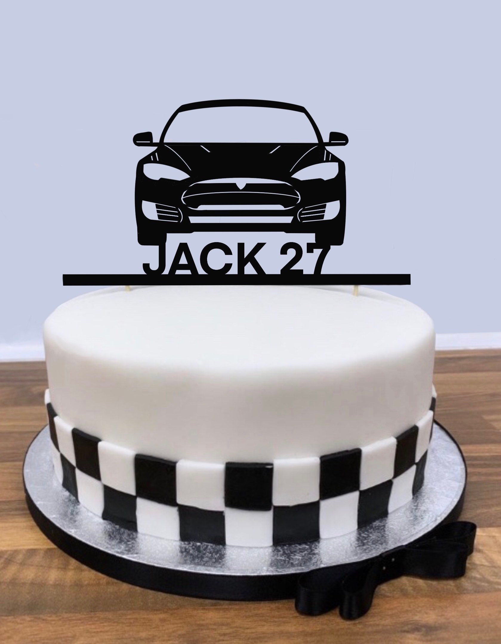 Topper Personnalise De Gateau Danniversaire Tesla Tesla Etsy