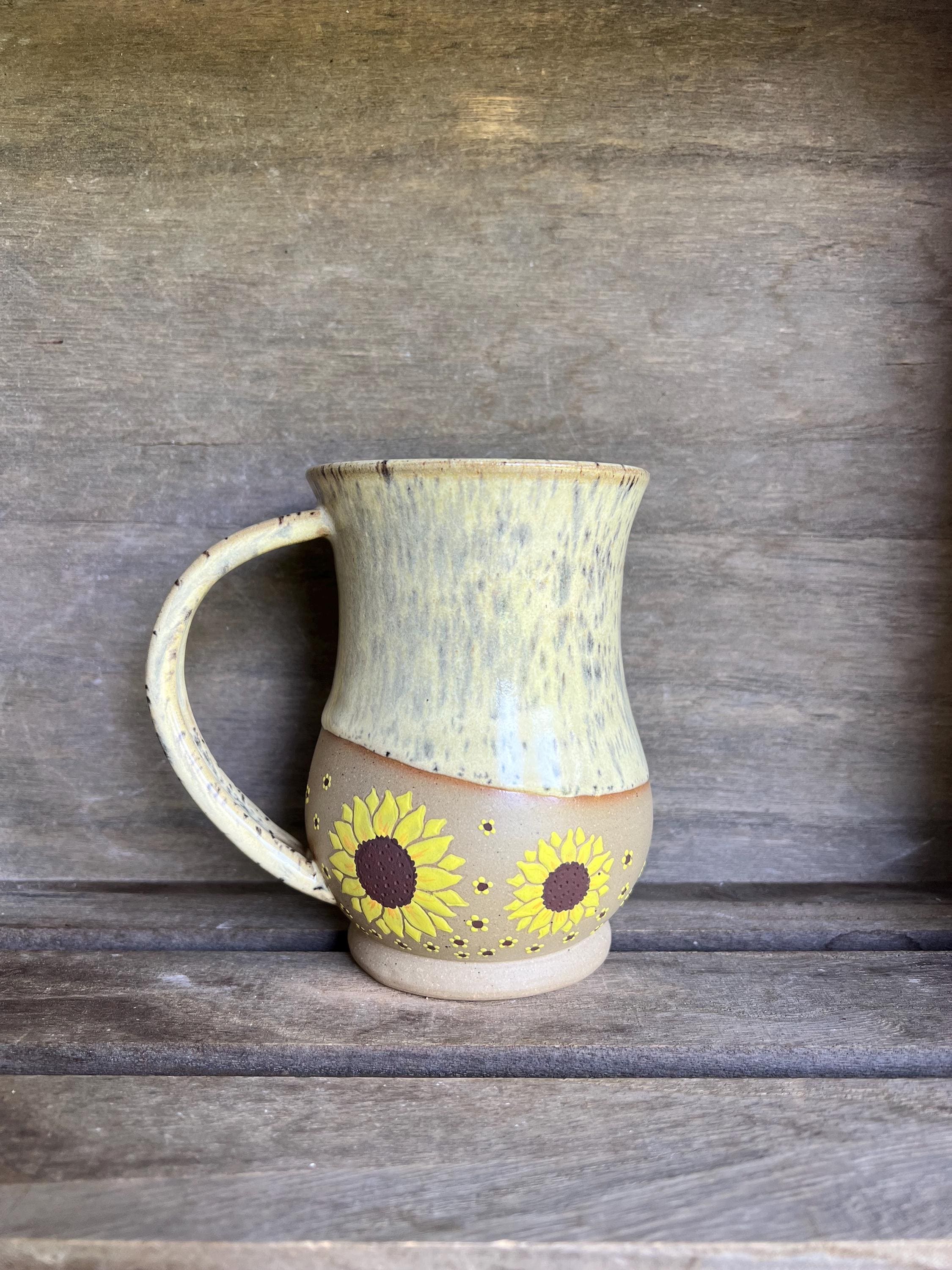 Speckled Yellow Sunflower Mug