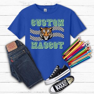 Custom Mascot PNG School Mascot Tee Custom Design