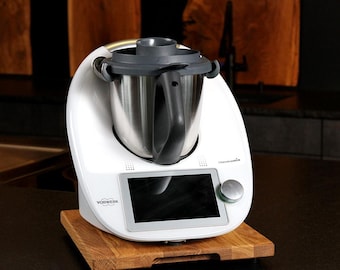 Thermomix TM31、TM5、TM6、TM7用スライドボード – 木製ローリングボード、黒または白