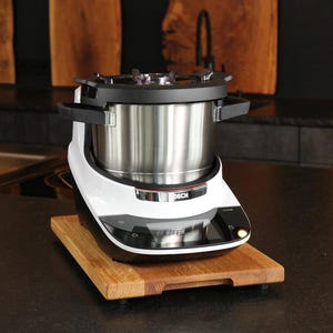 Sliding board for the Bosch Cookit - rolling board made of solid wood - in 4 types of wood