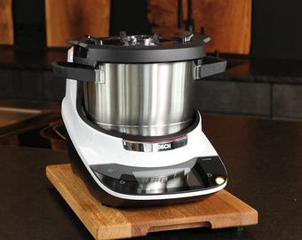 Sliding board for Bosch Cookit – rolling board made of wood, black or white