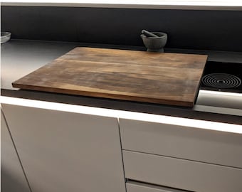 Walnut hob cover / ceramic hob cover made of solid wood - various sizes available