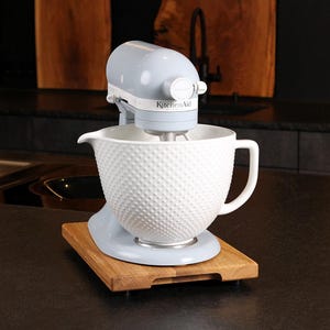 Sliding board for the KitchenAid - rolling board made of solid wood - in 4 types of wood