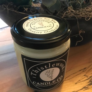 Organic Soy Candle | 100% Soy| Lemongrass | Hand Poured | Premium Fragrance | Organic | Farmhouse