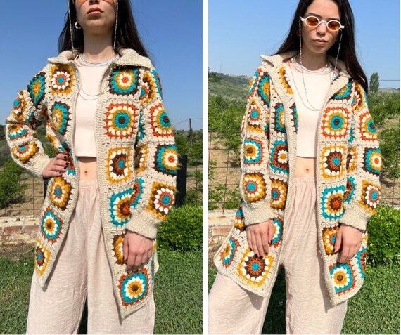 Granny Square Jacket Gigi Hadid Coat 