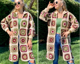 Granny Square Jacket Gigi Hadid Coat 