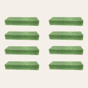This is a set of 8 floral foam blocks for cemetery saddles, floral arranging, DIY projects, etc.