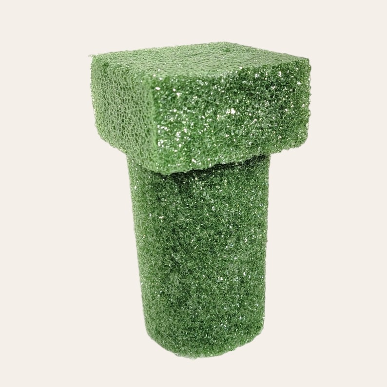This is a set of 4 floral foam vase inserts for cemetery arrangements. image 3