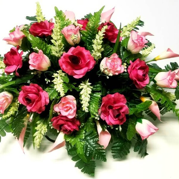 Saddle Headstone Flowers Etsy