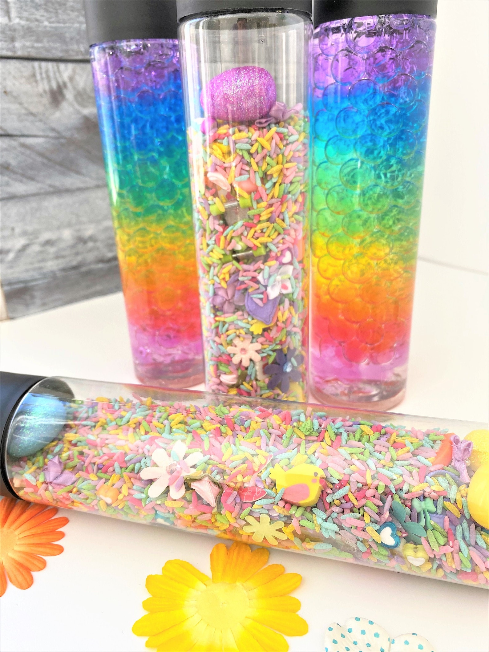 Easter Spring Sensory Bottles Calming Bottles Seek and Etsy