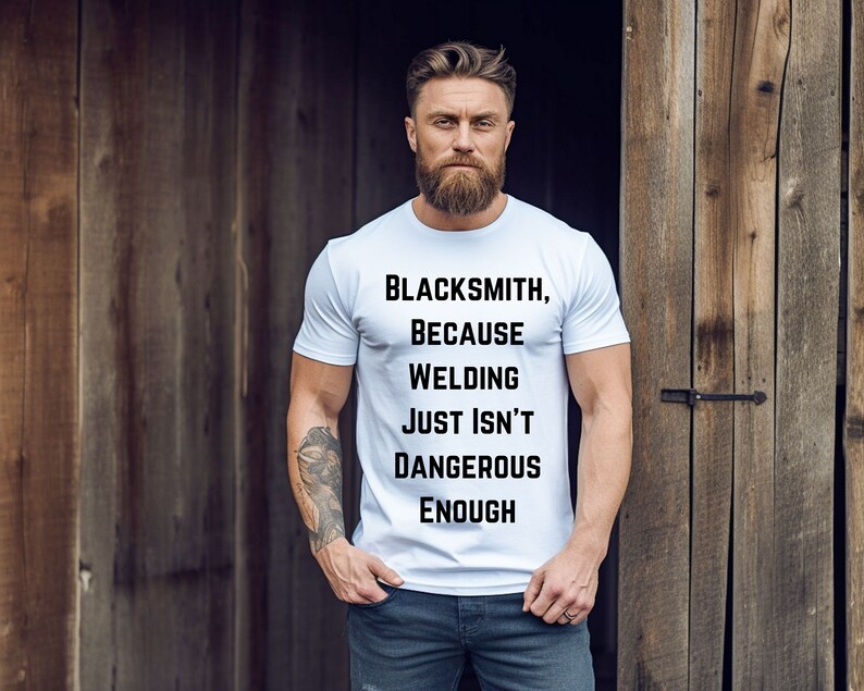 Funny Blacksmith Shirt Bladesmith Farrier Knife Maker Metal Worker Iron Worker Christmas Gifts Unisex Heavy Cotton Tee image 2