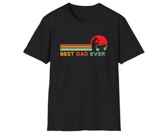 Best Dad Ever Funny Blacksmith Shirt Bladesmith Farrier Knife Maker Metal Worker Iron Worker Fathers Day Gifts Unisex Heavy Cotton Tee