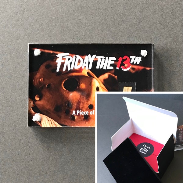 Friday 13th (1980) Mini Display Featuring Genuine Piece of Main Cabin Seen in the Movie