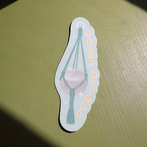 Shine Bright Sticker || Disco Ball Sticker || Woven Oak Design Shop Stickers