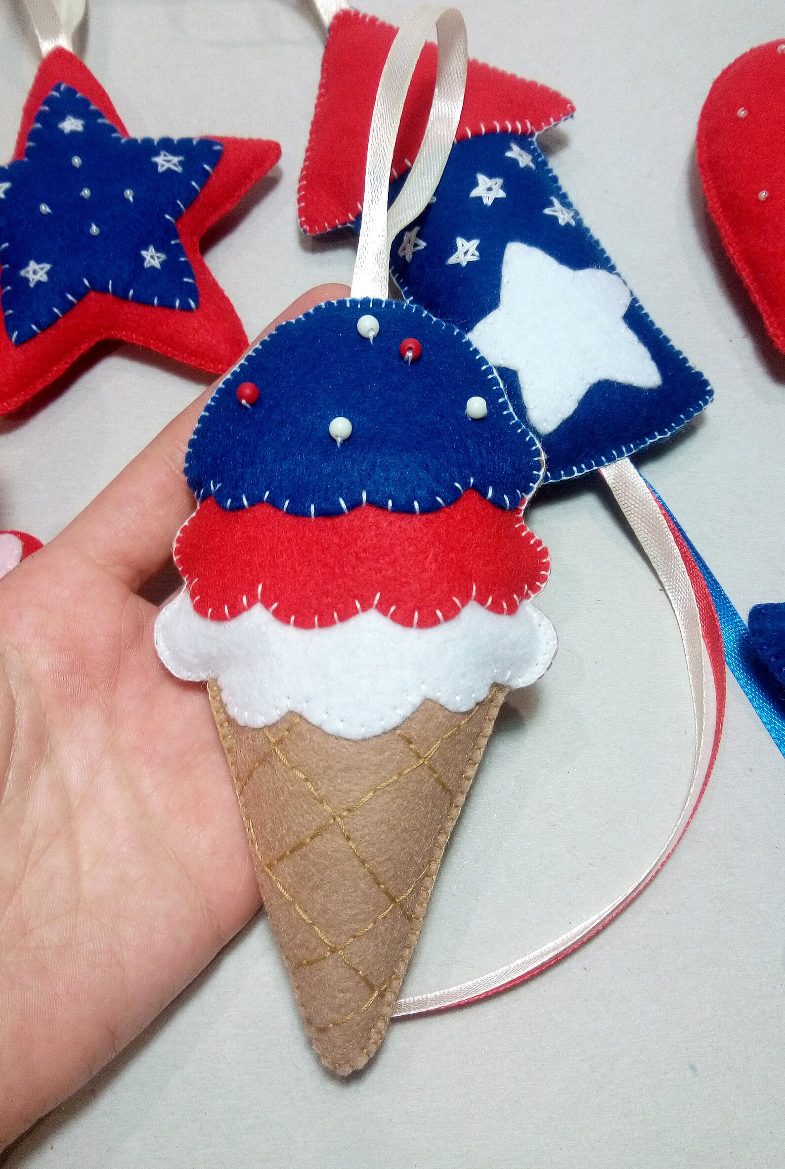 4th of July ornaments Fourth of July tree ornaments Fourth Etsy