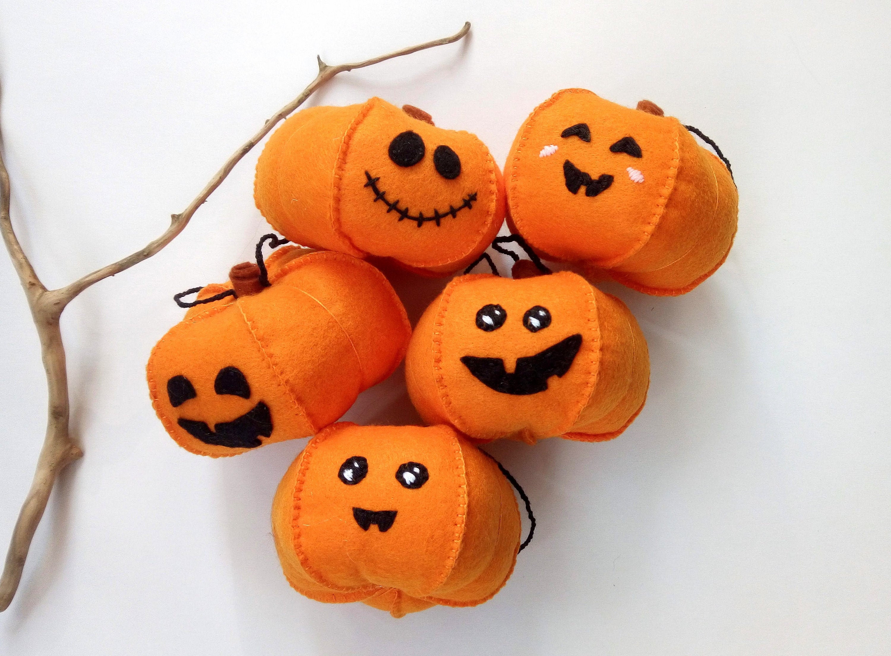 Halloween tree ornaments Halloween tree decorations Pumpkin Etsy