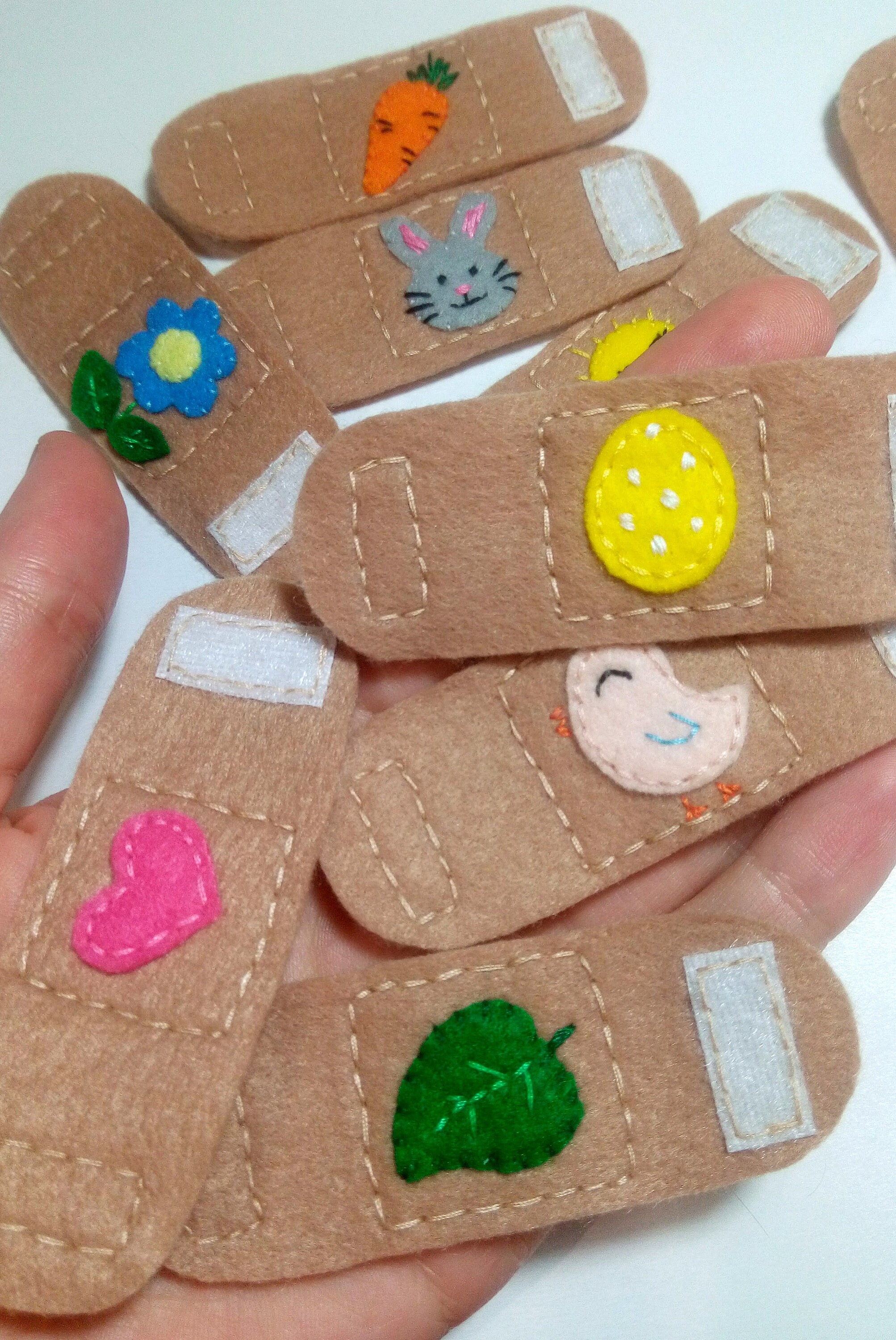 Toy Bandaids Felt Band Aid Easter Spring Theme Kids Doctor Etsy