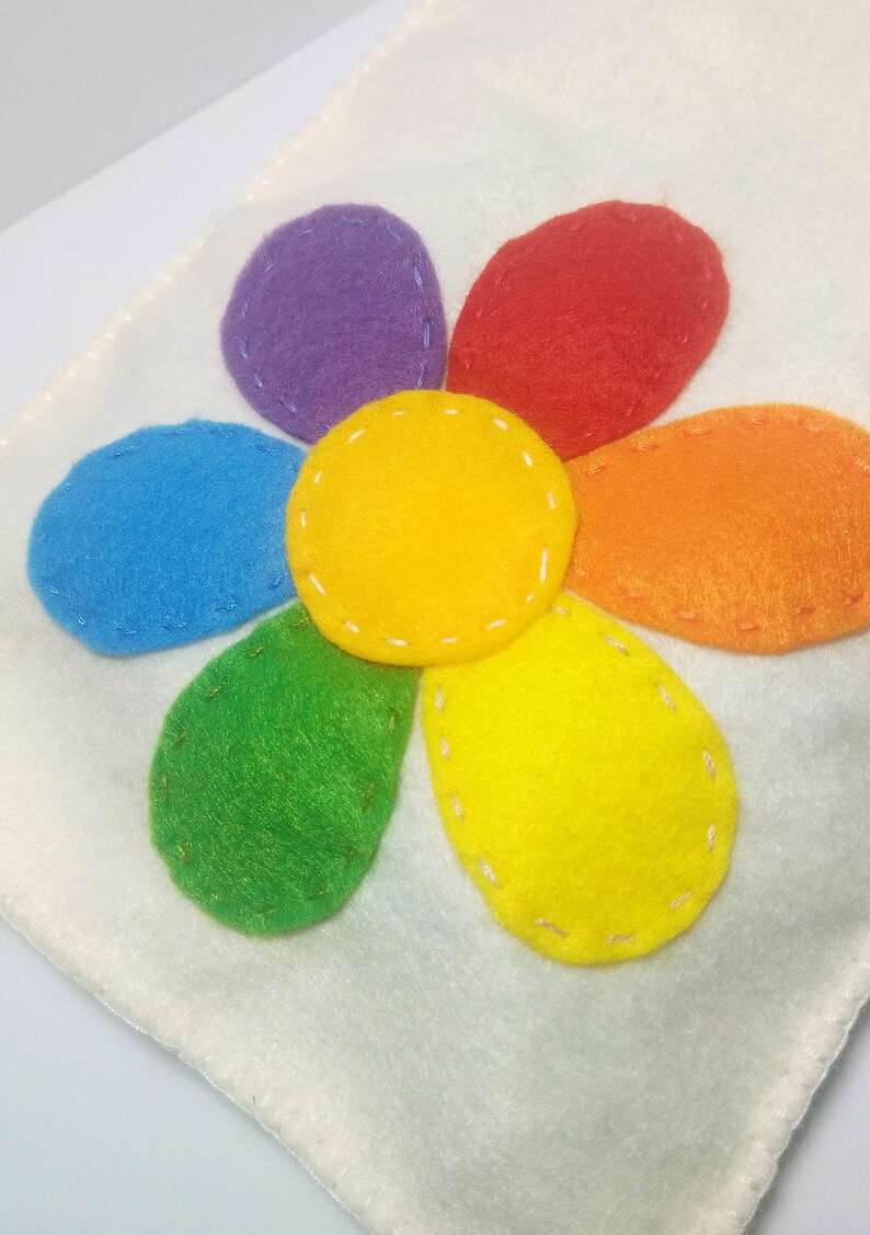 Felt Memory Game Colors Felt Matching Game Colors Felt Card Etsy