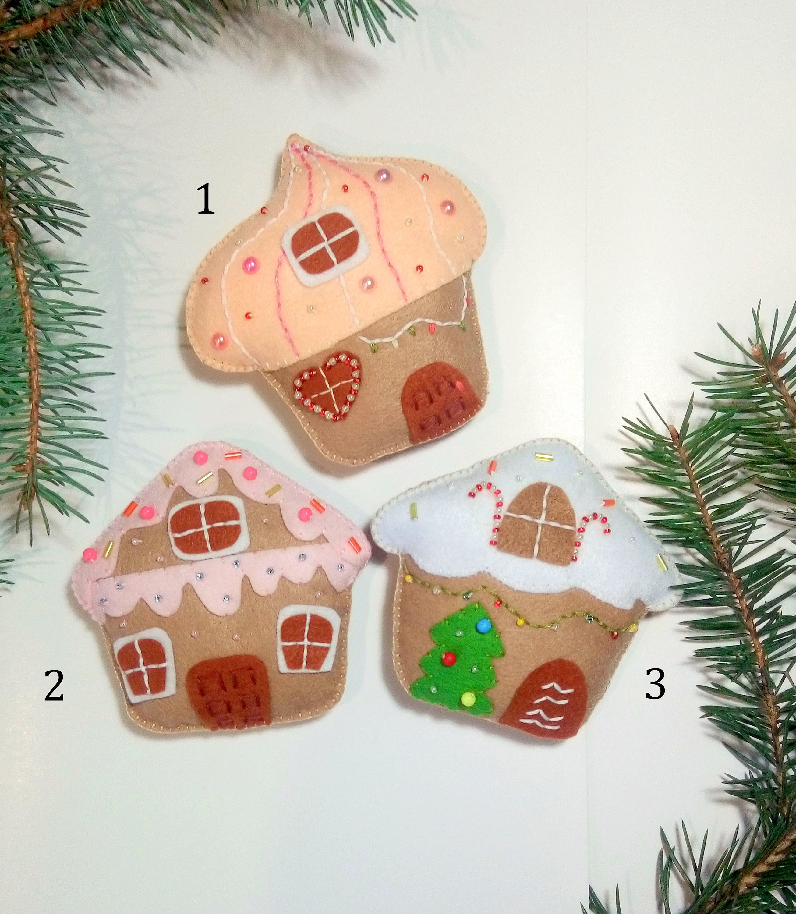 Adornos de la casa de pan de jengibre decoración de pan de | Etsy