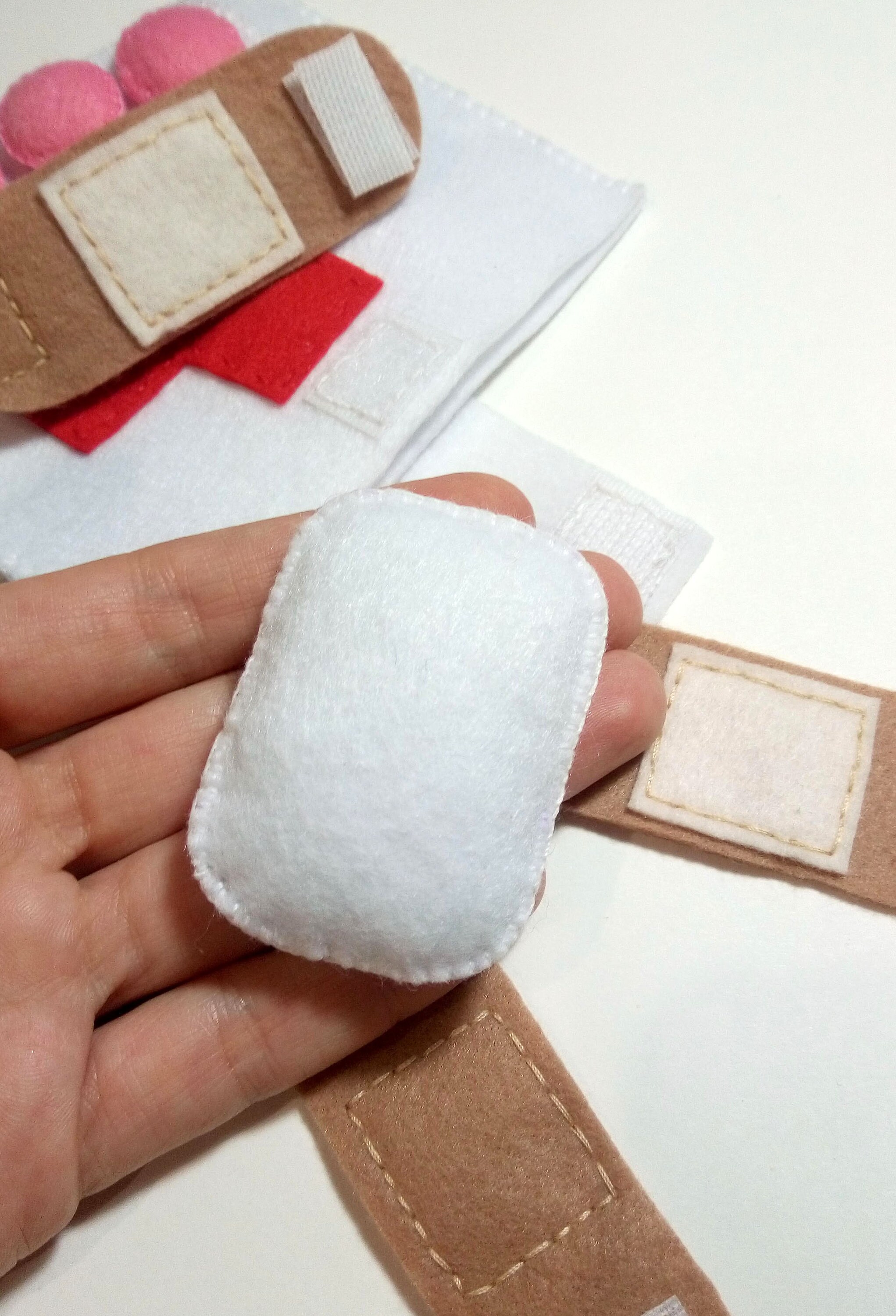 Felt doctor kit Kids doctor play set Toy first aid Felt Etsy