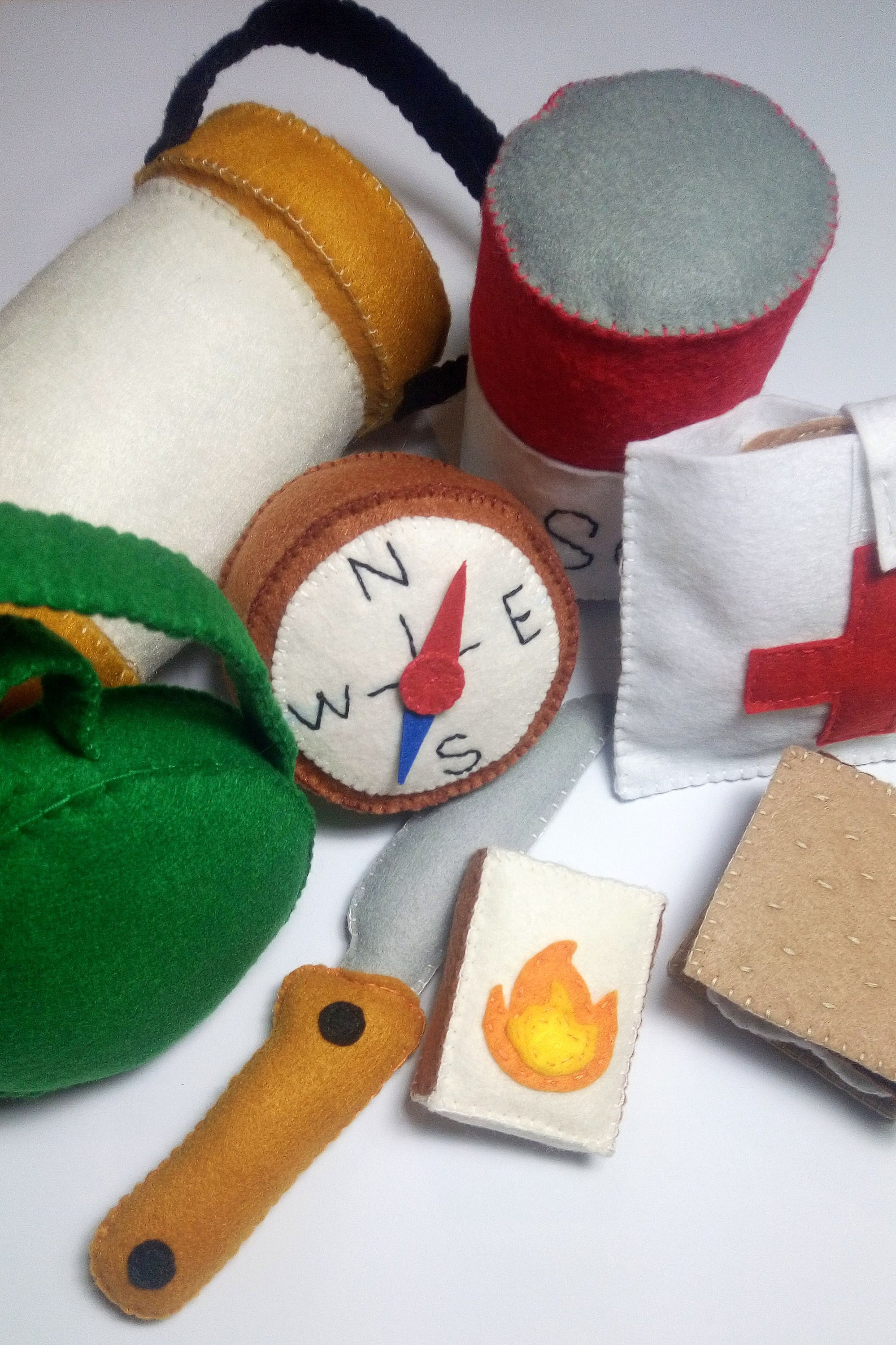 Felt camping set Camping toy pretend play Adventure camp Etsy