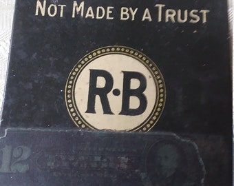 R B tobacco tin