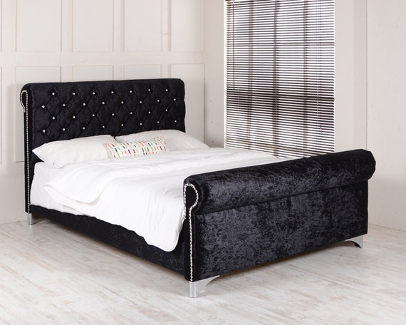 Diamante sleigh bed outlet