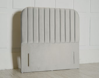 Paloma Floor Standing Headboard. Available in Crushed & Soft Velvet, Chenille, Linen or Faux Suede Fabrics