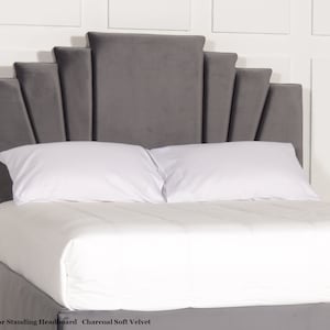 Kyoto Art Deco Floor Standing Headboard all Sizes & Colours available  Uk Made