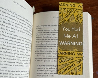 Smut Bookmark – "You Had Me At Warning" for Dark Romance Readers