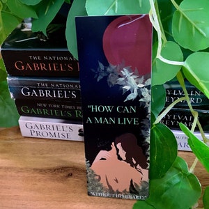 Gabriel&#39;s Inferno Series Quote Bookmark- Romance Lover Gift, Bibliophile Gift, Book Inspired Bookmark, Spicy Bookmark, Book Things