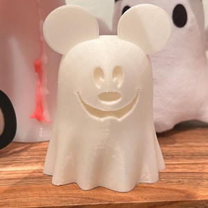 Mickey Ghost Shelf Sitter Tabletop Tiered Tray Decor
