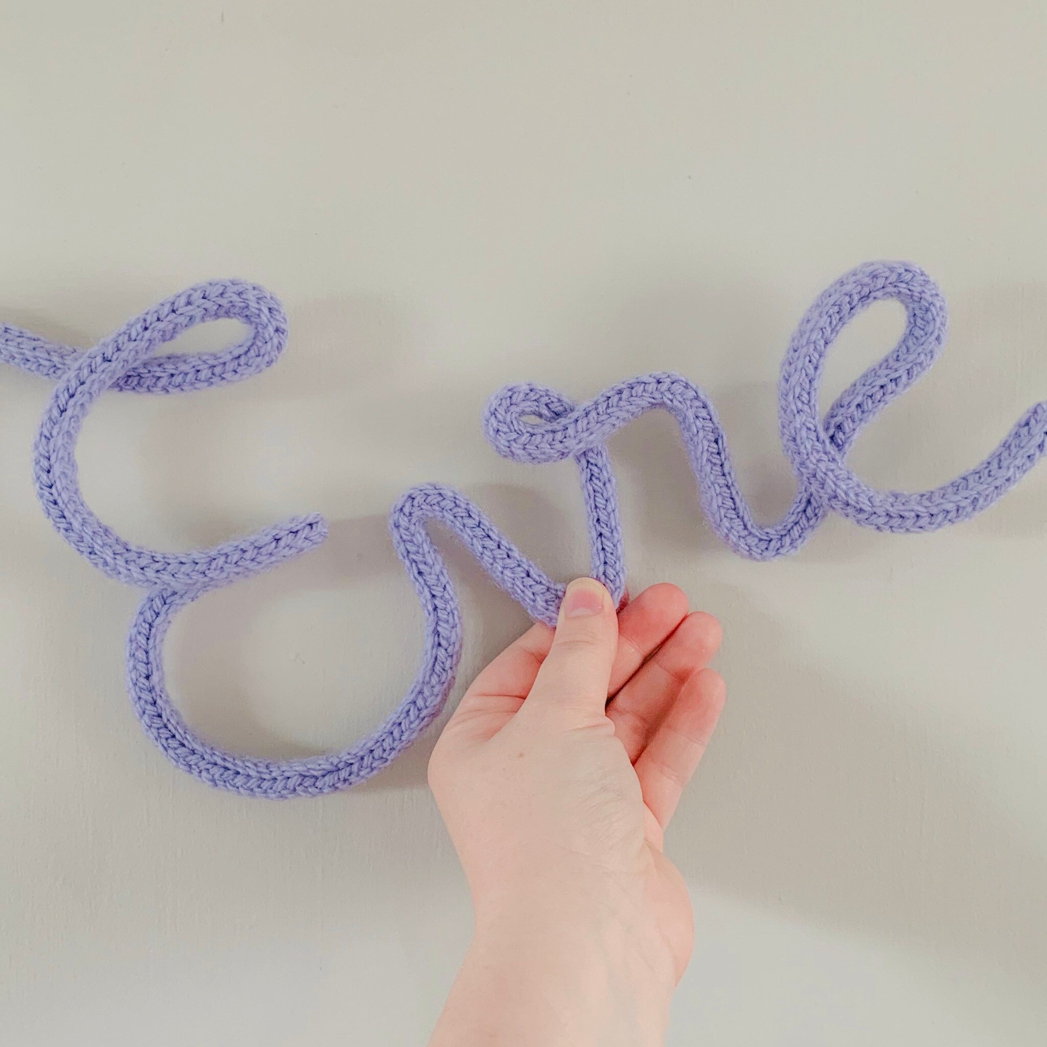 Personalised Knitted Wire Name/Word Etsy