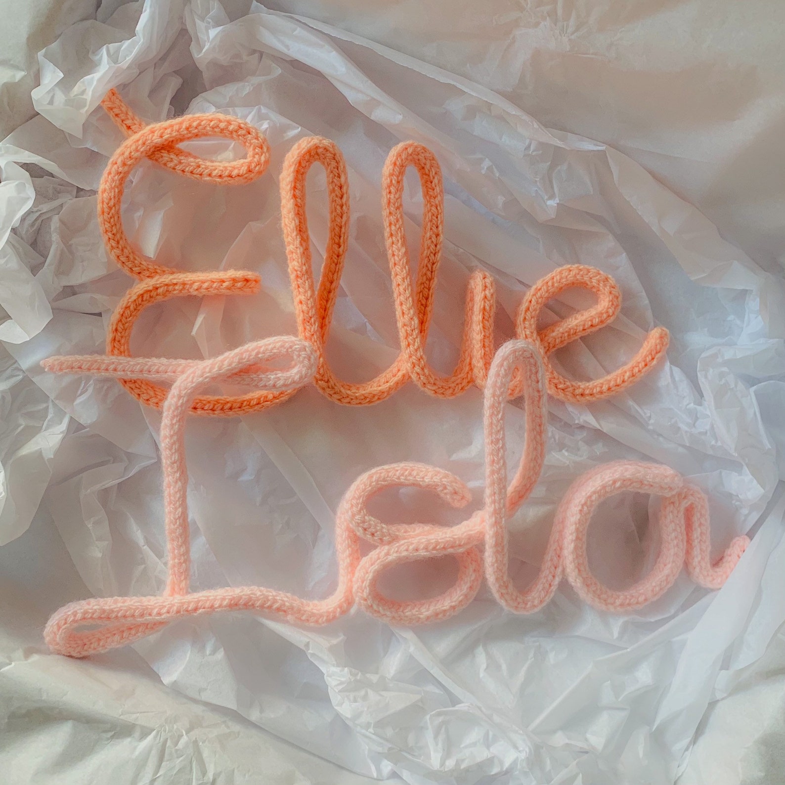 Personalised Knitted Wire Name/Word Etsy