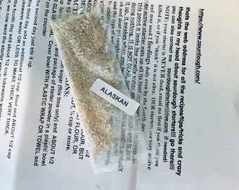 ALASKAN SOURDOUGH STARTER bread yeast very strong, alaska sour extremely active(a) @