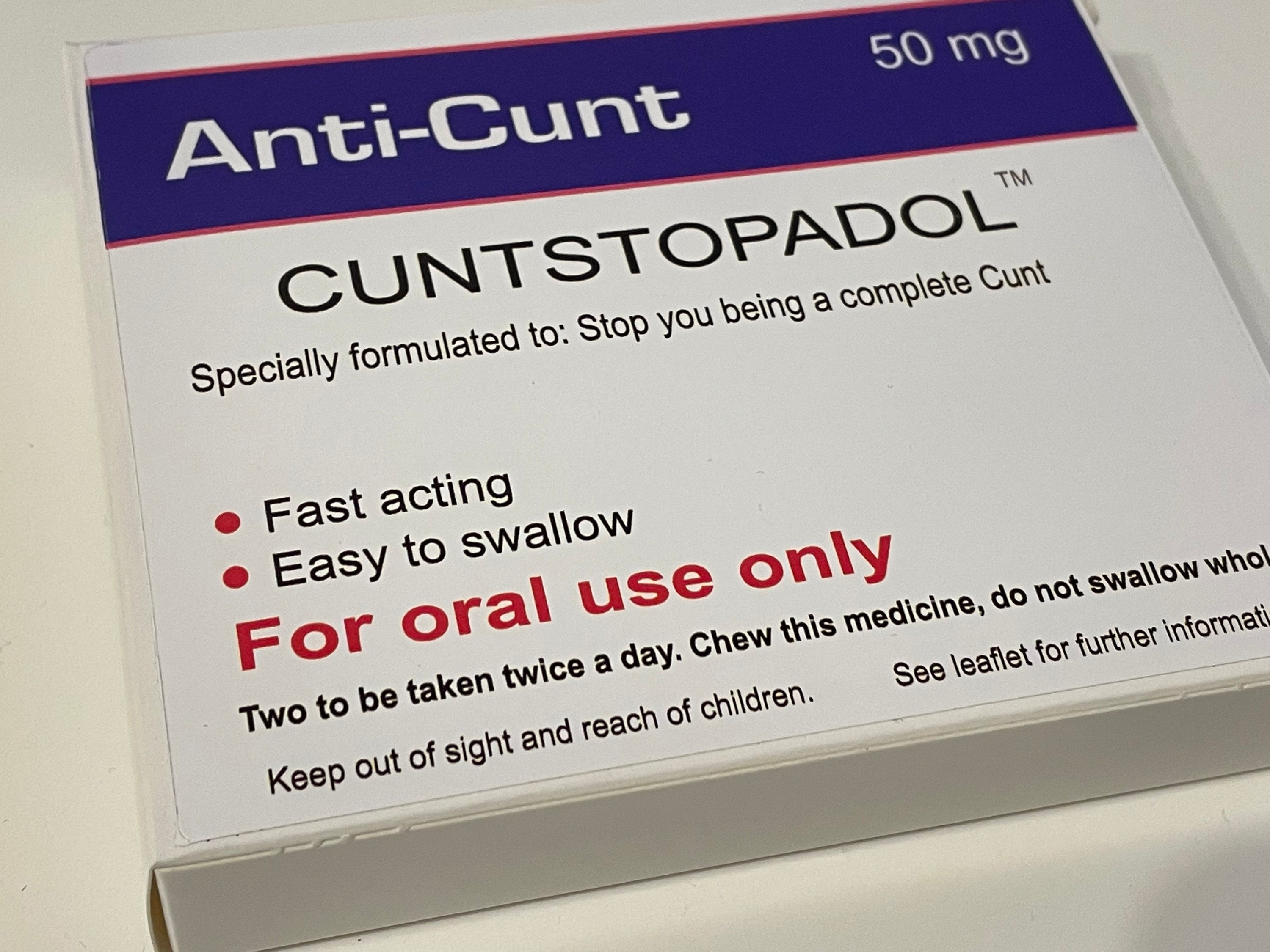 Joke Anticunt Pills Box. Funny Novelty Cheeky Rude Gift. Etsy UK