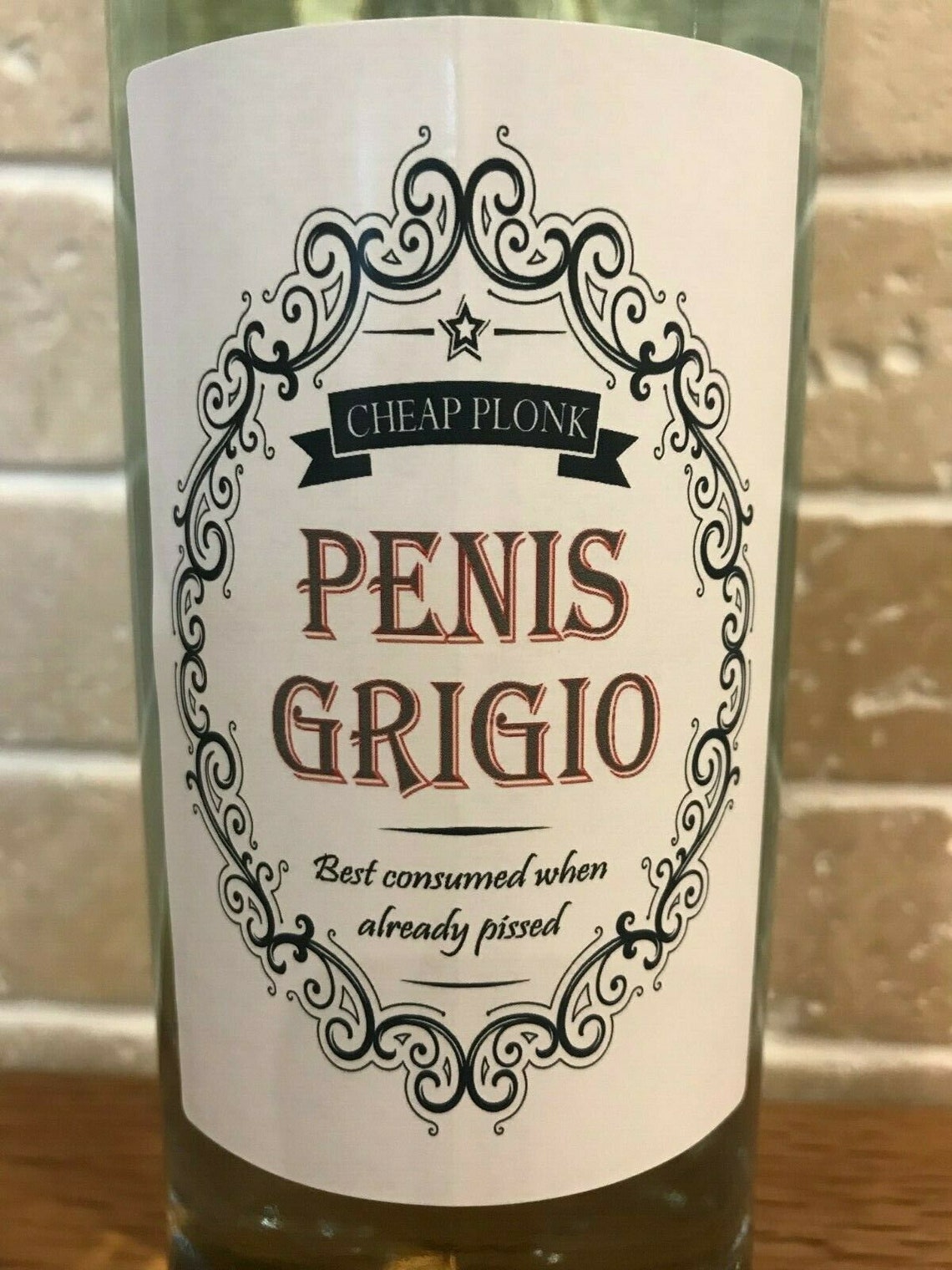 2 X PENIS GRIGIO Funny Novelty Wine Bottle Labels Humour Happy Etsy UK