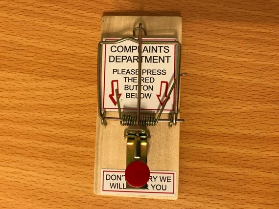 Prank 3D Complaint Department Mouse Trap Sign Prank 3D Complaint Department Mouse Trap Sign